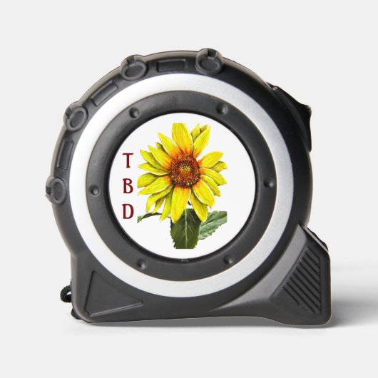 Sonnenblumen-Bandmaß Maßband (Vorderseite)