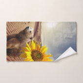 Sonnenblumen Bär Badehandtuch Sets (Handtuch)