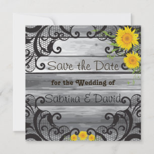 Sonnenblumen Barn Holz Kollektion Termin vormerken Save The Date