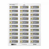 Sonnenblumen Barn Wood Collection Monogram Adresse (Vorne)