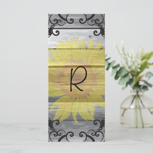 Sonnenblumen Barn Wood Collection Programm Rack Ca (Stehend Vorderseite)