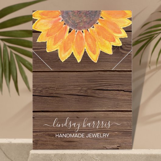 Sonnenblumen Barn Wood Necklace Juwelier Display C