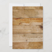 Sonnenblumen Barnholz Western 100. Geburtstag Einladung (Rückseite)