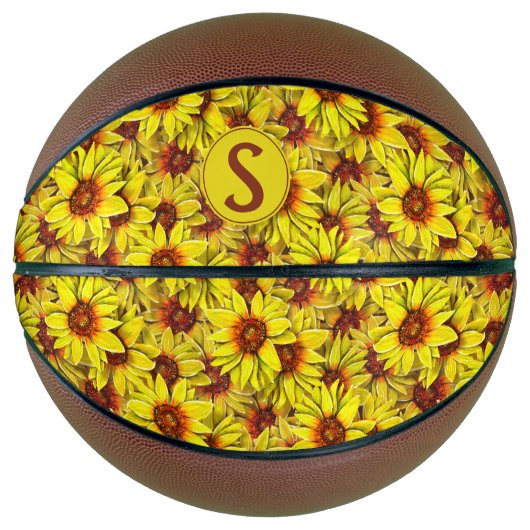 Sonnenblumen Basketball (Vorderseite)