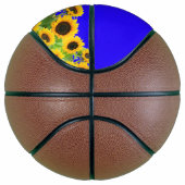 Sonnenblumen Basketball Ukrainische Flag Farbunter (Rechts)