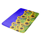 Sonnenblumen Bath Mat ukrainische Flaggenfarben Badematte (Schrägansicht)