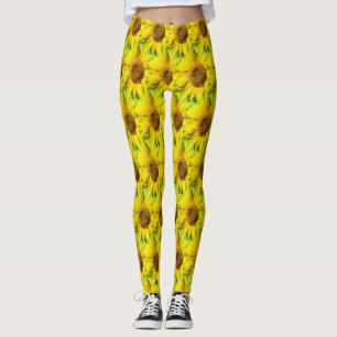 Sonnenblumen Baumkruste. BG-Farbtrennung Leggings
