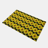 Sonnenblumen Baumkruste. BG Schwarze Türmatte (Schrägansicht)