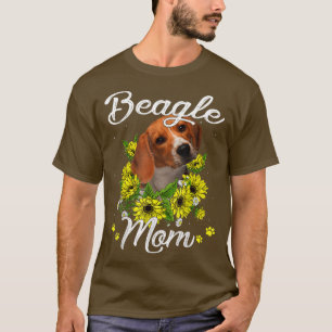 Sonnenblumen Beagle Mama Hunde Mama Muttertag T-Shirt
