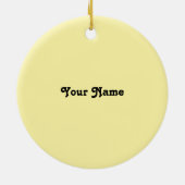 Sonnenblumen Beautician Keramik Ornament (Hinten)