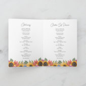 Sonnenblumen Beerdigungsauftrag 4 Foto Karte (Innenseite)