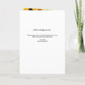 Sonnenblumen-Beerdigungsprogramm Programm (Rückseite)