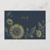 Sonnenblumen Begleitkarte (Vorderseite)