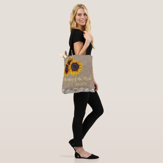 Sonnenblumen begraben Hochzeitsmutter Tasche (Am Model)
