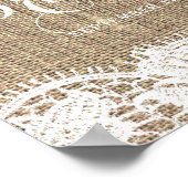 Sonnenblumen begraben und spitzen Herbstgebäck Bra Poster (Ecke)