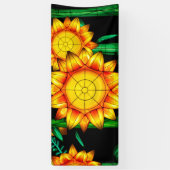 Sonnenblumen bei Sonnenflare Banner (Vertikal)