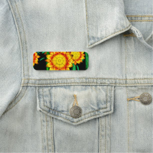 Sonnenblumen bei Sonnenflare  Namensschild