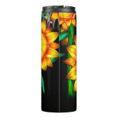 Sonnenblumen bei Sonnenflare Thermosbecher (Rückseite)