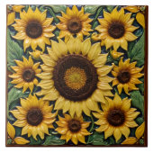 Sonnenblumen Beliebte schöne Sammlung Fliese (Vorderseite)