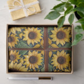 Sonnenblumen Beliebte schöne Sammlung Seidenpapier (Geschenk)