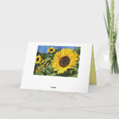 Sonnenblumen bemalt Zaun (Rückseite)