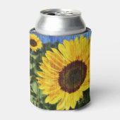 Sonnenblumen bemalt Zaun Dosenkühler (Kanne Vorderseite)