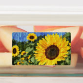 Sonnenblumen bemalt Zaun Etiketten (Befestigt)