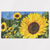 Sonnenblumen bemalt Zaun Etiketten (Design 2)