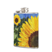 Sonnenblumen bemalt Zaun Flachmann (Links)