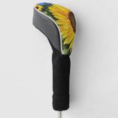 Sonnenblumen bemalt Zaun Golf Headcover (angewinkelt)