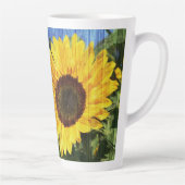 Sonnenblumen bemalt Zaun Milchtasse (Rechts)