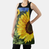 Sonnenblumen bemalt Zaun Schürze (InSitu)