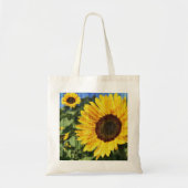Sonnenblumen bemalt Zaun Tragetasche (Vorne)