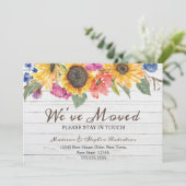 Sonnenblumen-Bewegung | Änderung der Anschrift Ankündigung (Stehend Vorderseite)