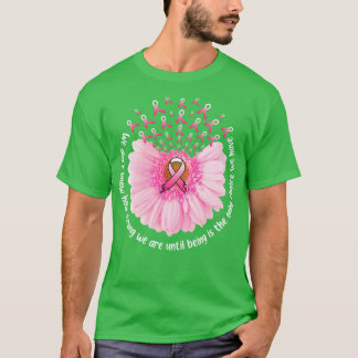 Sonnenblumen-Bewusstsein rosa Band im Oktober T-Shirt