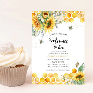 Sonnenblumen-Bienen-Geschlechtsneutrale Babyparty Einladung