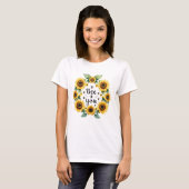 Sonnenblumen Bienen sind Sie Niedlich trendige Ins T-Shirt (Vorne ganz)