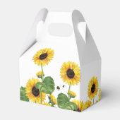 Sonnenblumen Bienen Vielen Dank Geschenkschachtel (Rückseite)