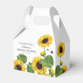 Sonnenblumen Bienen Vielen Dank Geschenkschachtel (Vorderseite)