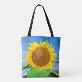Sonnenblumen-Bild Nr. 2 Tragetasche Tasche (Rückseite)
