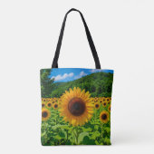 Sonnenblumen Bild Nr. 3 Tragetasche Tasche (Rückseite)