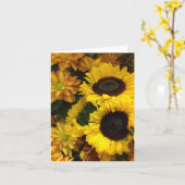 Sonnenblumen Blank Innen Karte (Gelbe Blume)