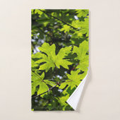 Sonnenblumen-Blätter im Wald Badhandtuch Set (Handtuch)