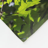 Sonnenblumen-Blätter im Wald Fleecedecke (Ecke)