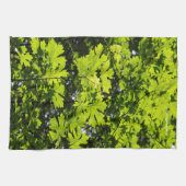 Sonnenblumen-Blätter im Wald Geschirrtuch (Horizontal)