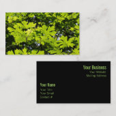 Sonnenblumen-Blätter im Wald Visitenkarte (Vorne/Hinten)