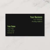 Sonnenblumen-Blätter im Wald Visitenkarte (Rückseite)