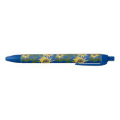 Sonnenblumen Blau von Julia Morrill Kugelschreiber (Unterseite)