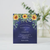 Sonnenblumen blauen Eukalyptus Haushalt Hochzeit (Stehend Vorderseite)