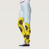 Sonnenblumen Blauer Himmel Leggings (Links)